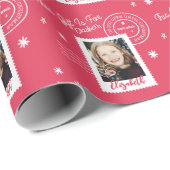 Fun Photo Stamp Gift Identifier open voor Kerstmis Cadeaupapier (Rol Hoek)