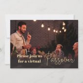 Fun Photo Virtual Passover Invitation Kaart (Voorkant)