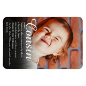 Fun Photo World's Best Ever Cousin Definition Magneet (Horizontaal)