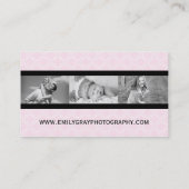 Fun Photographer Business Card Template Visitekaartje (Achterkant)