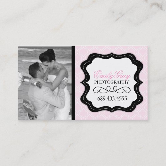 Fun Photographer Business Card Template Visitekaartje (Voorkant)