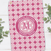 Fun Pickleball Princess Pink Girly Grappig Modern Golfhanddoek