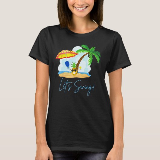 Fun Pickleball  Summer Swingers Pineapple T-shirt (Voorkant)