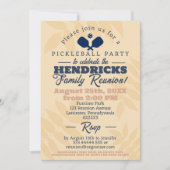 Fun pickleball thema Familiereünie Save the Date Kaart (Voorkant)