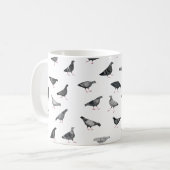 Fun Pigeon Pattern Koffiemok (Voorkant links)