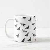 Fun Pigeon Pattern Koffiemok (Links)