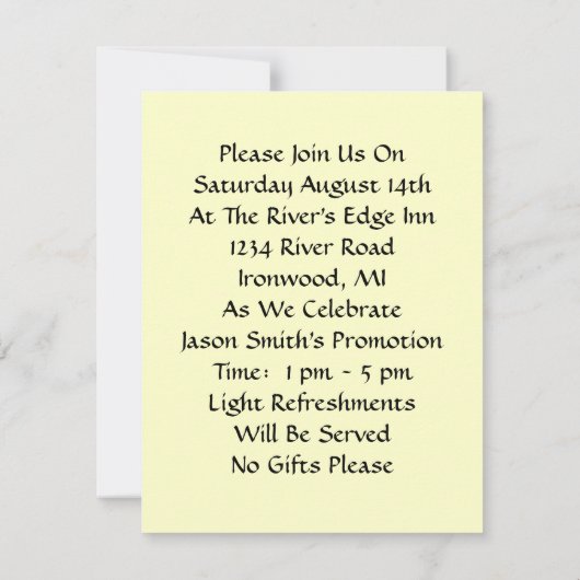 Fun Pigeons Birds on Man Work Promotion Invence Kaart (Achterkant)