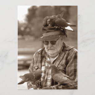 Fun Pigeons Roost Man Retirement Party Uitnodiging