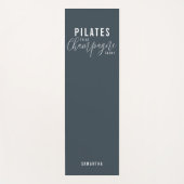 Fun Pilates First Champagne Later Gray Workout Yogamat (Voorkant)
