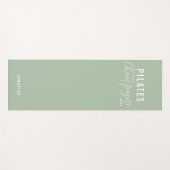 Fun Pilates First Champagne Later Green Workout Yogamat (Voorkant (horizontaal))