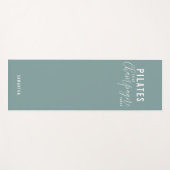 Fun Pilates First Champagne Later Green Workout Yogamat (Voorkant (horizontaal))