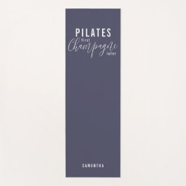 Fun Pilates First Champagne Later Paarse Workout Yogamat
