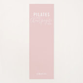 Fun Pilates First Champagne Later Pink Workout Yogamat (Voorkant)
