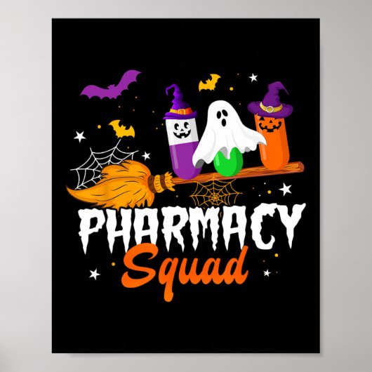 Fun Pills Apotheek Squad Apotheker Technicus HAL Poster (Voorkant)