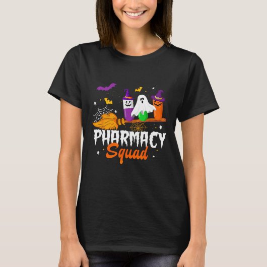 Fun Pills Apotheek Squad Apotheker Technicus HAL T-shirt (Voorkant)