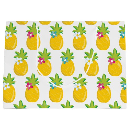 Fun Pineappel party's grote cadeautas (Voorkant)
