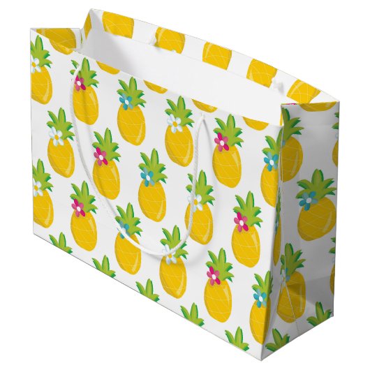 Fun Pineappel party's grote cadeautas (Achterkant Gekanteld)