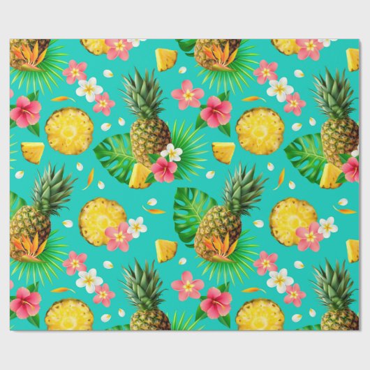 Fun Pineapple Cadeaupapier (Vlak)