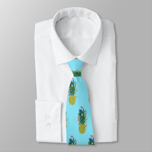 Fun Pineapple Christmas Trees Neck Ties Stropdas (Gebonden)