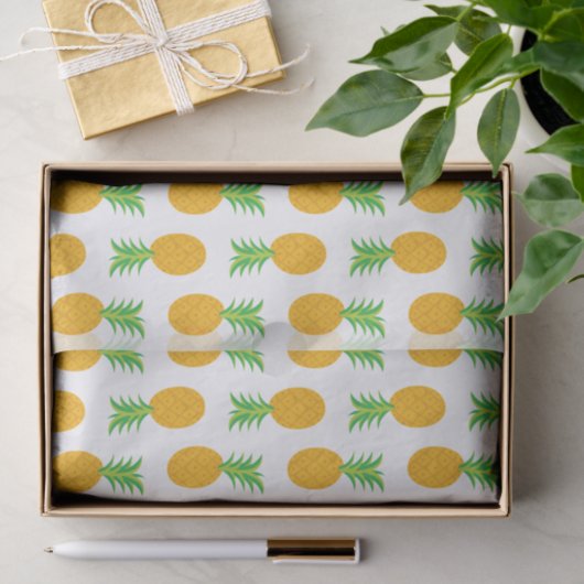 Fun Pineapple Patroon wikkelweefsel Tissuepapier (Geschenk)