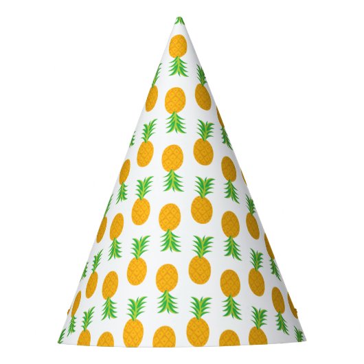Fun Pineapple Pattern party pet Feesthoedjes (Voorkant)