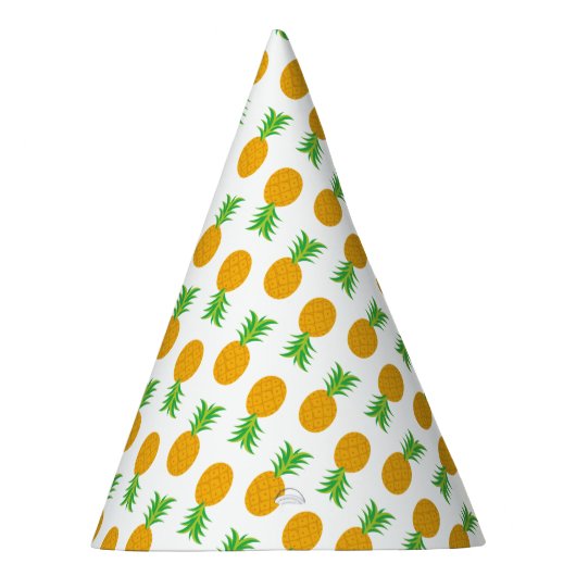 Fun Pineapple Pattern party pet Feesthoedjes (Rechts)