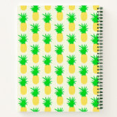 Fun Pineapple Polka Dot Monogram Notitieboek (Achterkant)