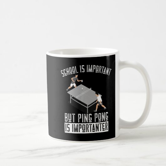 Fun Ping Pong Player Table Tennis Gift Koffiemok (Rechts)