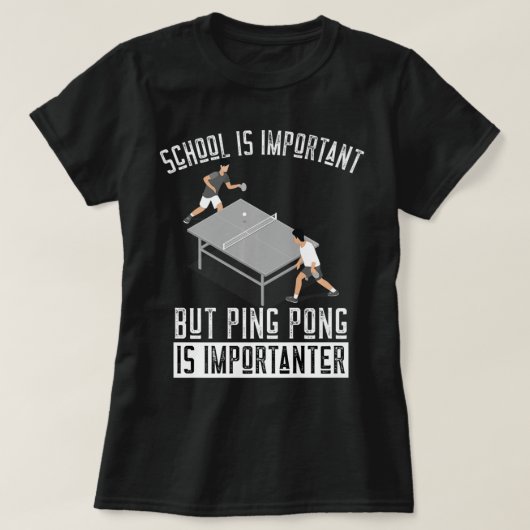 Fun Ping Pong Player Table Tennis Gift T-shirt (Design voorkant)