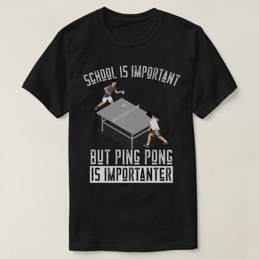 Fun Ping Pong Player Table Tennis Gift   T-shirt (Design voorkant)