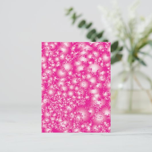 Fun PINK Abstract inktpatroon Super Splash Briefkaart (Staand voorkant)