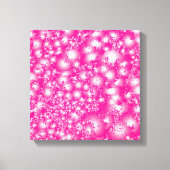 Fun PINK Abstract inktpatroon Super Splash Canvas Afdruk (Voorkant)