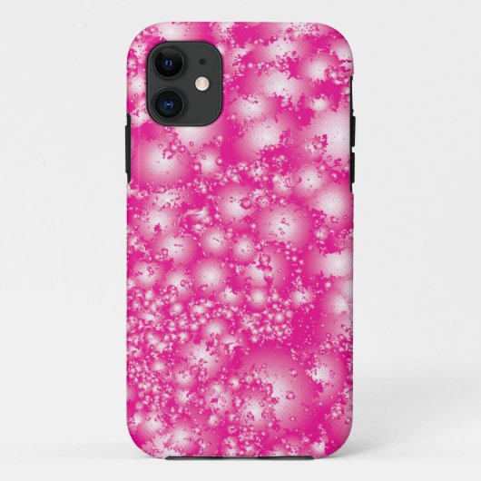 Fun PINK Abstract inktpatroon Super Splash Case-Mate iPhone Case (Achterkant)