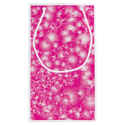 Fun PINK Abstract inktpatroon Super Splash Klein Cadeauzakje (Achterkant)