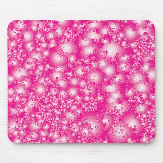 Fun PINK Abstract inktpatroon Super Splash Muismat (Voorkant)