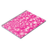 Fun PINK Abstract inktpatroon Super Splash Notitieboek (Linkerzijde)