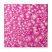 Fun PINK Abstract inktpatroon Super Splash Tegeltje (Voorkant)