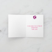 Fun Pink Black Voetbal Guinee Aangepast Bedankkaart (Binnen)