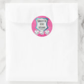 Fun Pink Bunco Fundraiser Ronde Sticker (Tas)