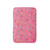 Fun Pink Candy Sprinkles Pattern  Badmat (Voorkant Verticaal)