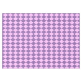 Fun Pink en Orchid Paars Harlequin Design Tafelkleed (Voorkant (Horizontaal))