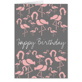 Fun Pink Flamingo bird art (Voorkant)