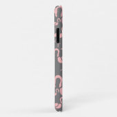 Fun Pink Flamingo bird art Case-Mate iPhone Case (Achterkant/rechts)