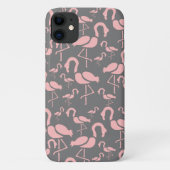 Fun Pink Flamingo bird art Case-Mate iPhone Case (Achterkant)