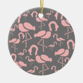 Fun Pink Flamingo bird art Keramisch Ornament (Voorkant)