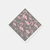 Fun Pink Flamingo bird art Servet (Hoek)