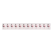 Fun Pink Flamingo Tuxedo Grosgrain Lint (Voorkant)