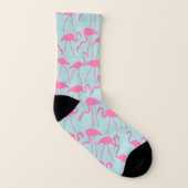 Fun Pink Flamingos Patroon Sokken (Rechts - buiten)