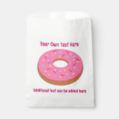 Fun Pink Frosted Ring Donut - 2 aangepaste tekstli Bedankzakje (Voorkant)