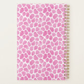 Fun Pink Giraffe Print Planner (Achterkant)